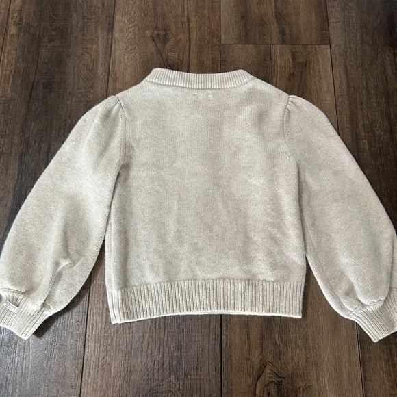 Donsje Amsterdam Cream Cable Knit Puff Sleeve Sweater 6-7 Years - Picture 4 of 4